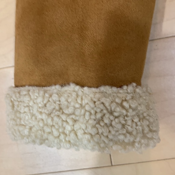 Chelsea &Theodore Faux Suede Shearling Jacket SizeS Women - Picture 4 of 7